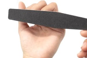 5 Shapes black double sided 100/180 grit emery board nail files