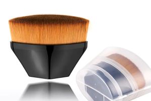 55 Black kabuki single liquid powder foundation makeup brush