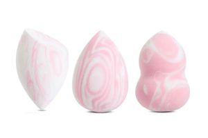 Marble latex free soft wet or dry foundation cosmetic makeup sponge