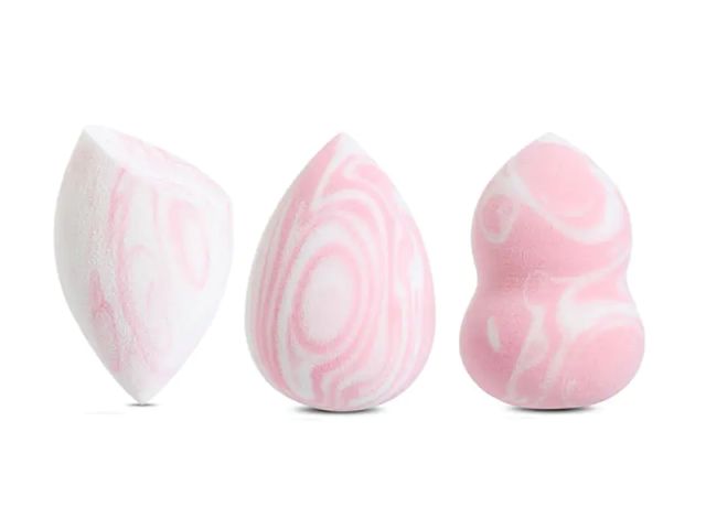 Marble latex free soft wet or dry foundation cosmetic makeup sponge