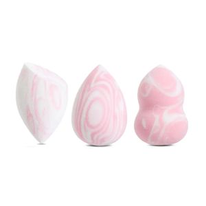 Marble latex free soft wet or dry foundation cosmetic makeup sponge