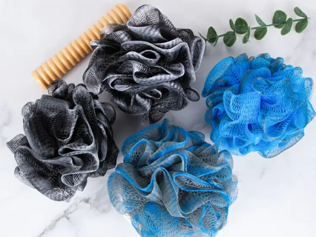 Blue & Black Loofah Bath Sponge (40g)