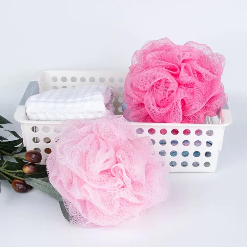 6-Pack Pink PE Loofah Sponges (40g) – Soft & Exfoliating for Women & Girls
