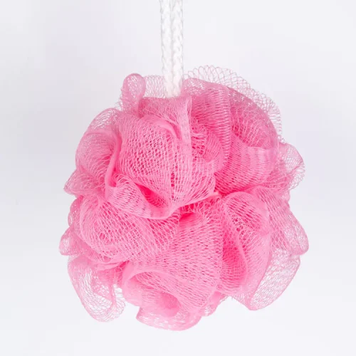 6-Pack Pink PE Loofah Sponges (40g) – Soft & Exfoliating for Women & Girls