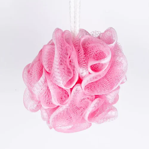 6-Pack Pink PE Loofah Sponges (40g) – Soft & Exfoliating for Women & Girls