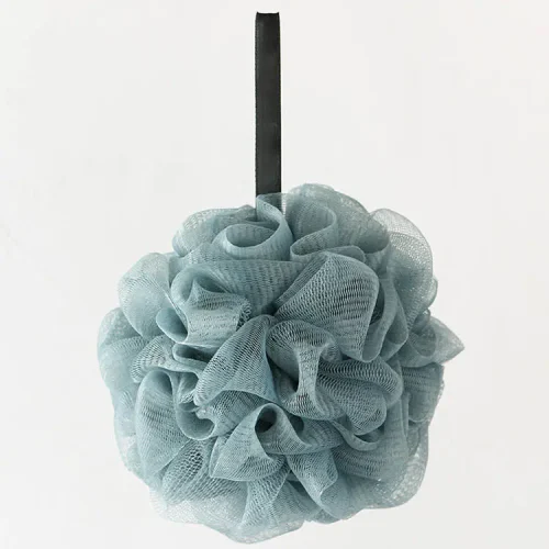 Single-Color Bath Pouf - Soft Exfoliating Shower Sponge