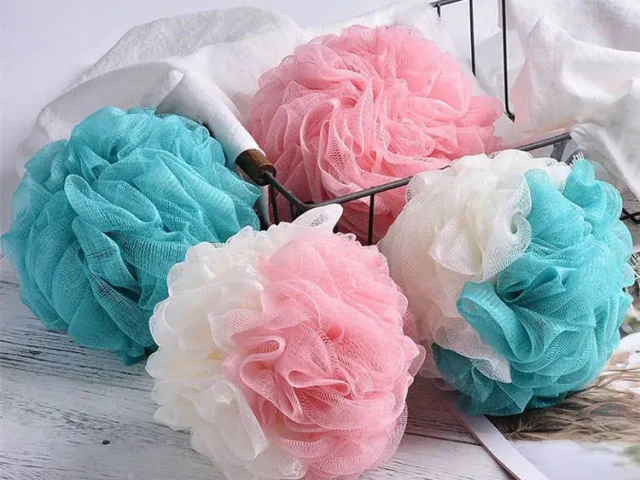 Extra Large Dual Bath Puff - Exfoliating & Foaming Bath Sponge